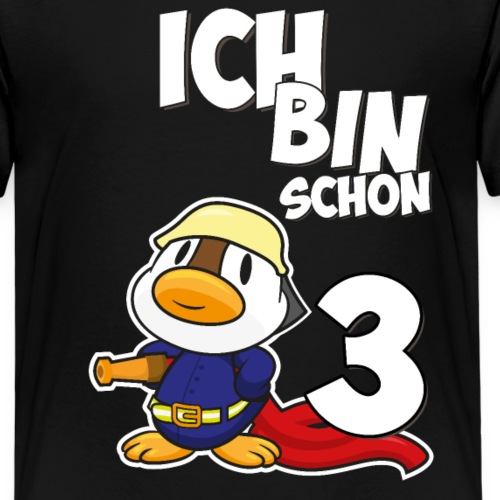 Stolze Feuerwehr Ente 3. Geburtstag Jungen Mädchen - Kinder Premium T-Shirt