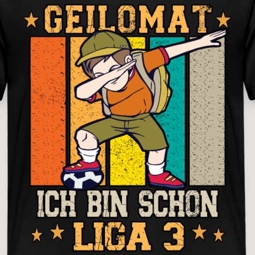 Fußball Geburtstagsshirt 3 jahre Junge Geburtstag - Kinder Premium T-Shirt