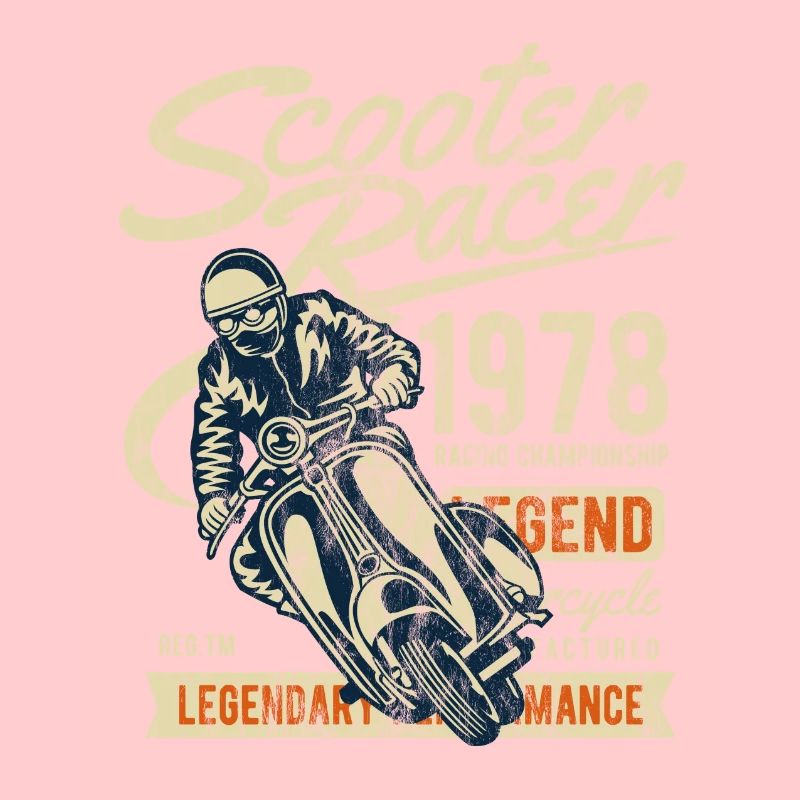 ROLLER RACER - Moped Motorroller Shirt Motiv