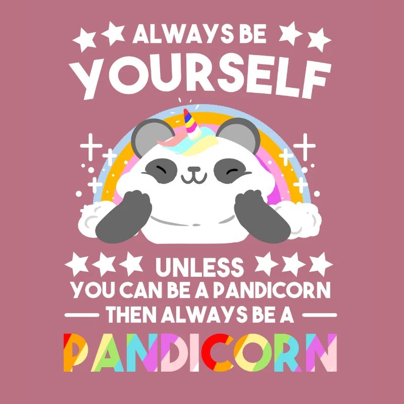Lustige Pandacorn Einhorn Panda Bär Eukalyptus Geschenk
