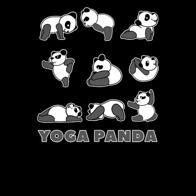 Idée de cadeau de lotus de namaste d'animal de yoga de panda