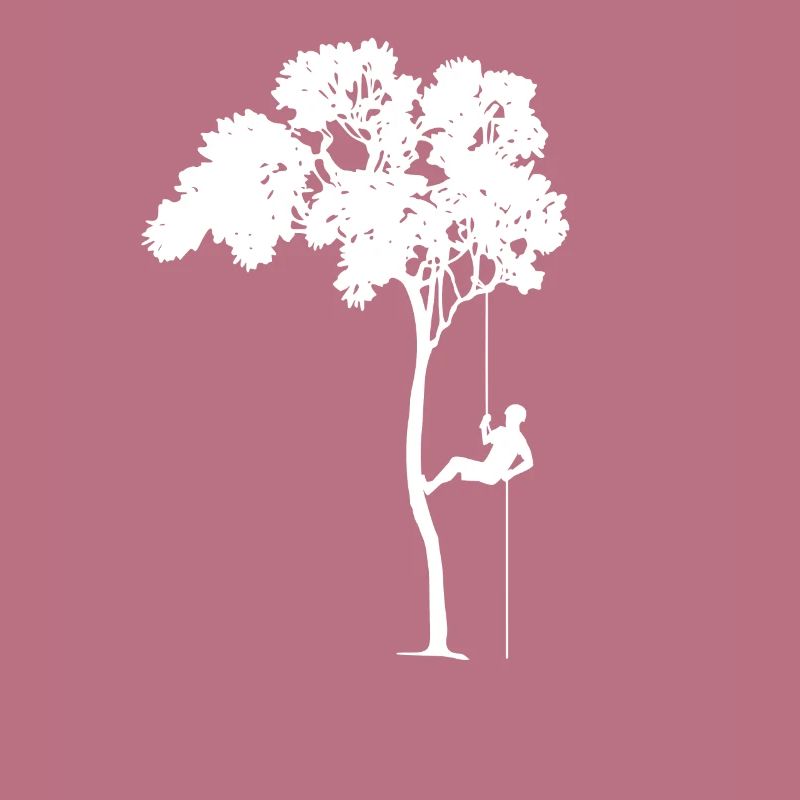 Tree rappelling climbing profession gift