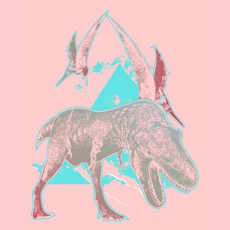 Chasseur de dinosaures carnivore T-Rex primitif