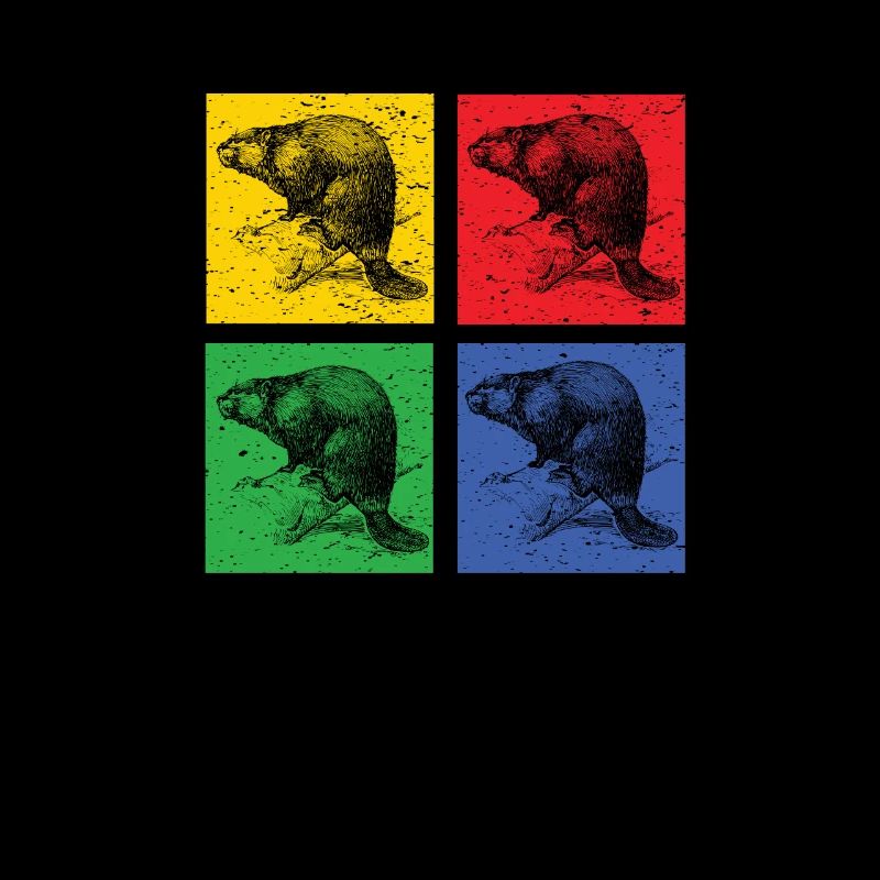 Beaver pop art