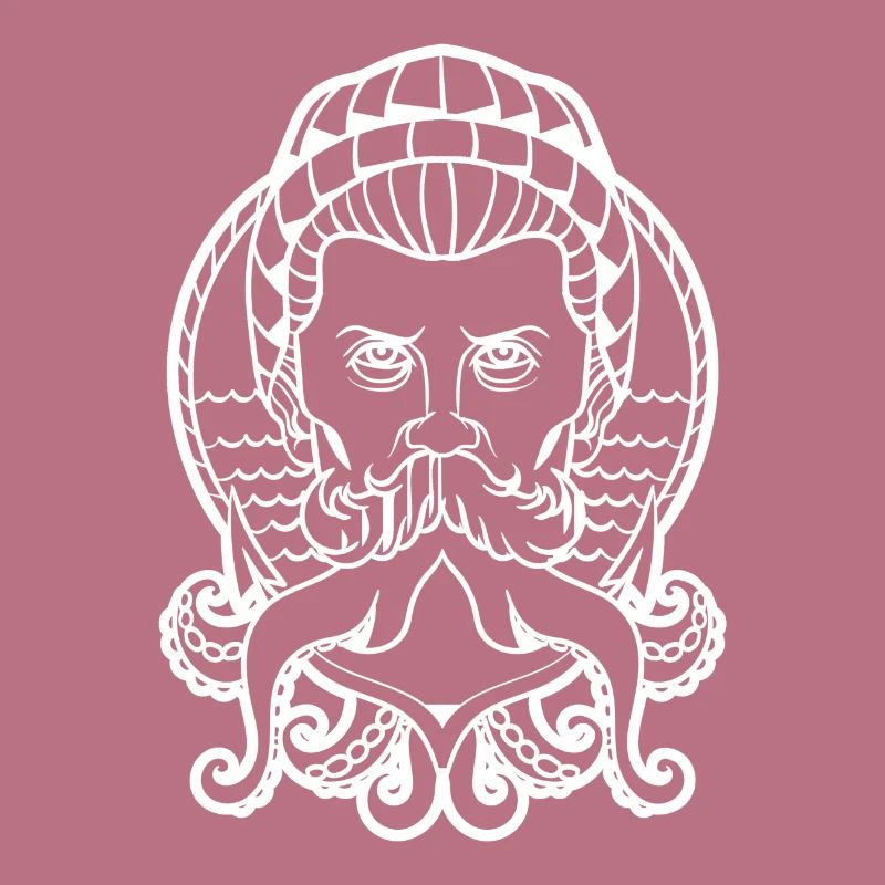 Tentakel-Seemann-Silhouette