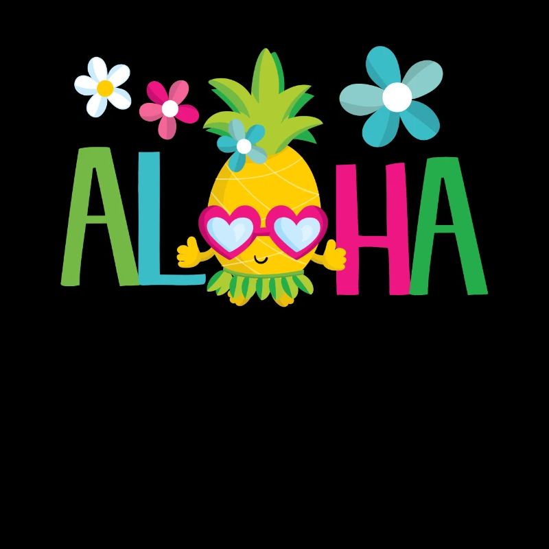 Aloha pineapple - summer sun beach Hawaii