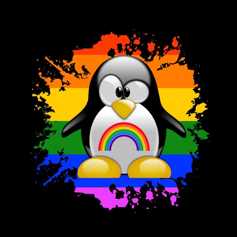 LGBT Penguin Gay Pride CSD Rainbow