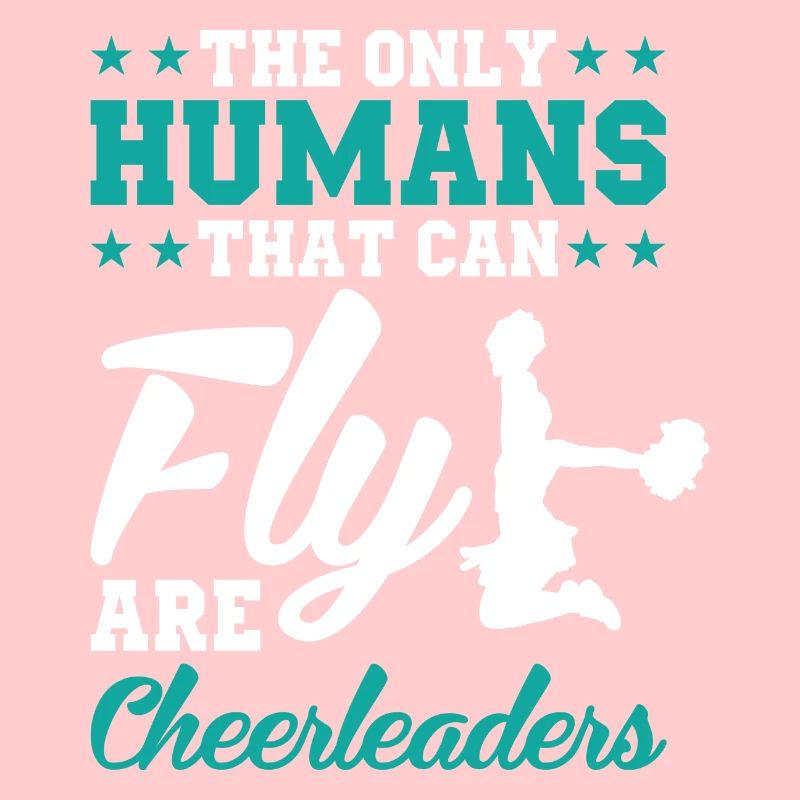 Cheerleader fliegen Sprung Spruch