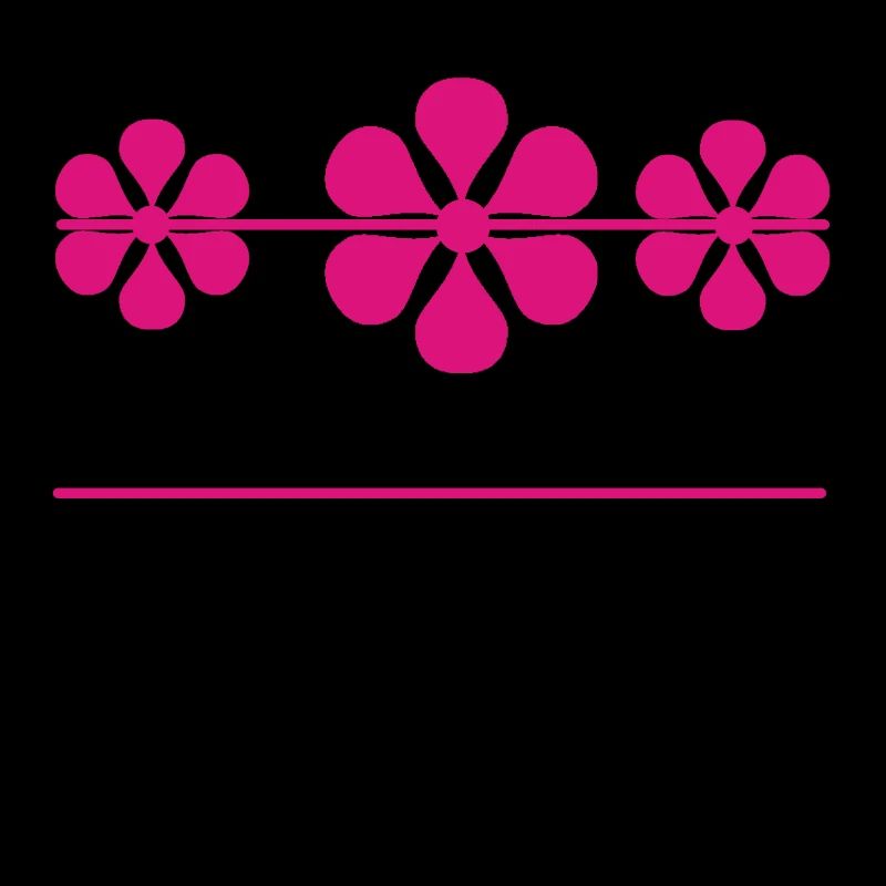Pink Blütte Decoration Your Text Gift Label