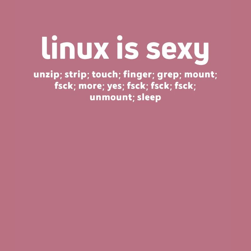 Linux Funny Commands Fsck Unmount Linux-Benutzer