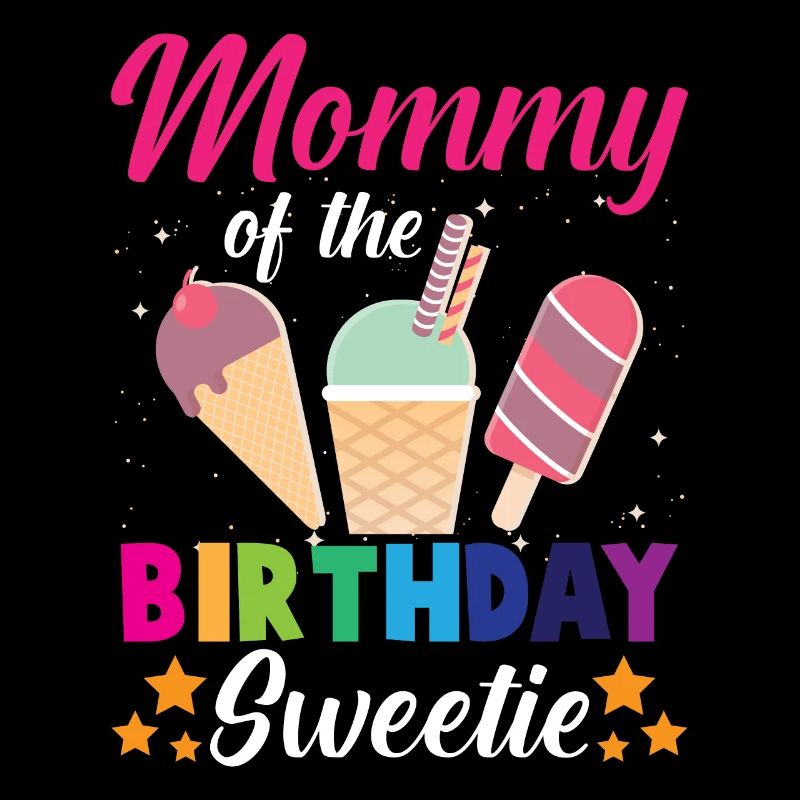 Geburtstag Mutter Eiscreme Prinzessin Kind