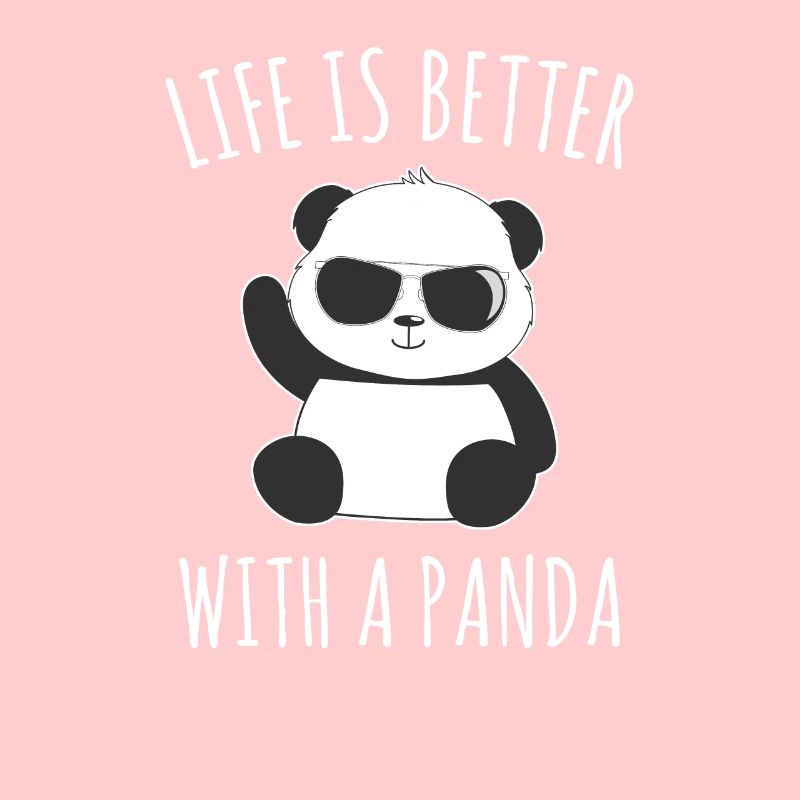 La vie est meilleure avec un ours Panda Bamboo Bear Panda Bear