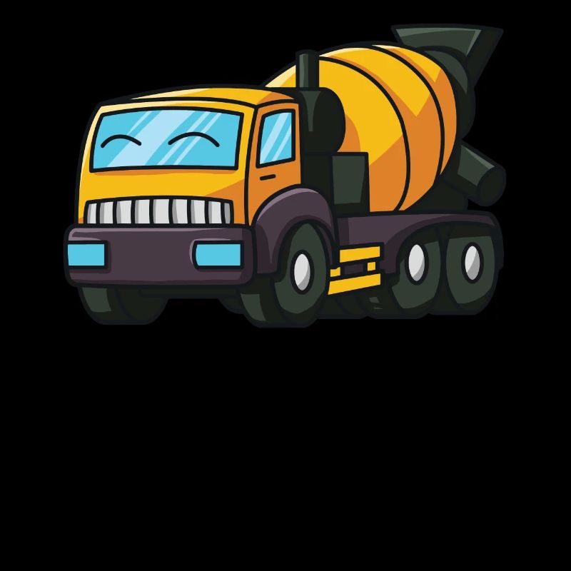 Mixing machine construction site yellow mixer mixing vehicle