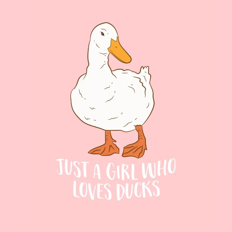 Nur ein Mädchen das Enten Liebt