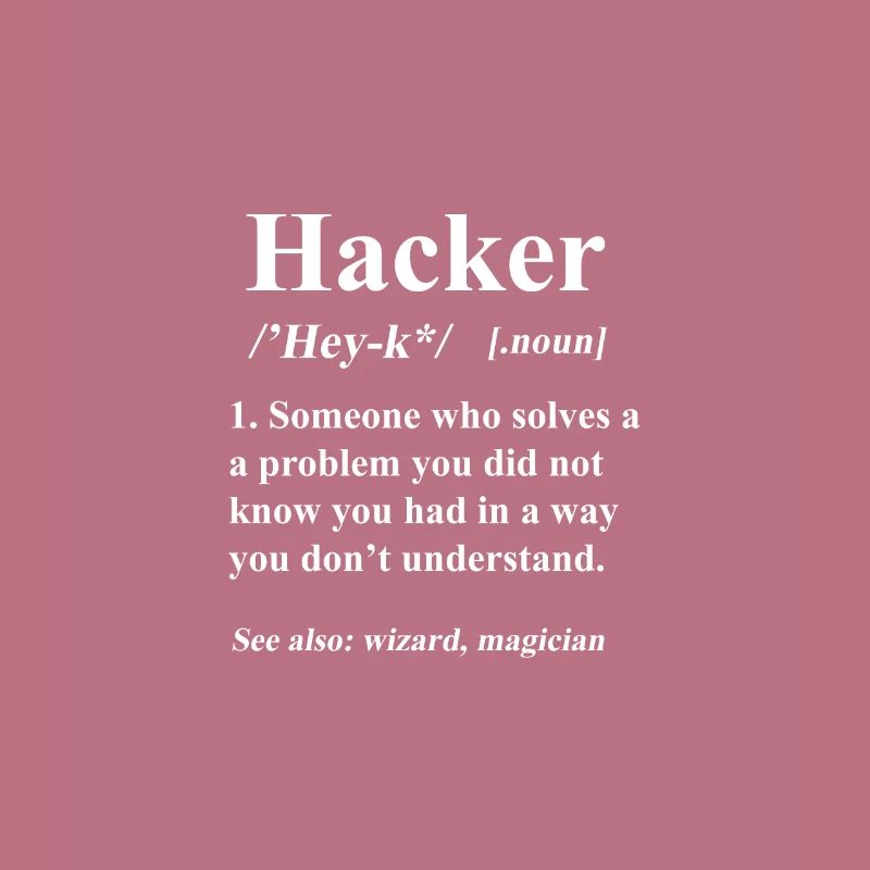 Hacker Spruch Hacking Nerd PC Geek