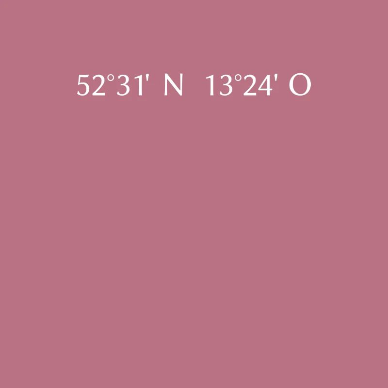 Berlin coordinates - modern & minimalistic