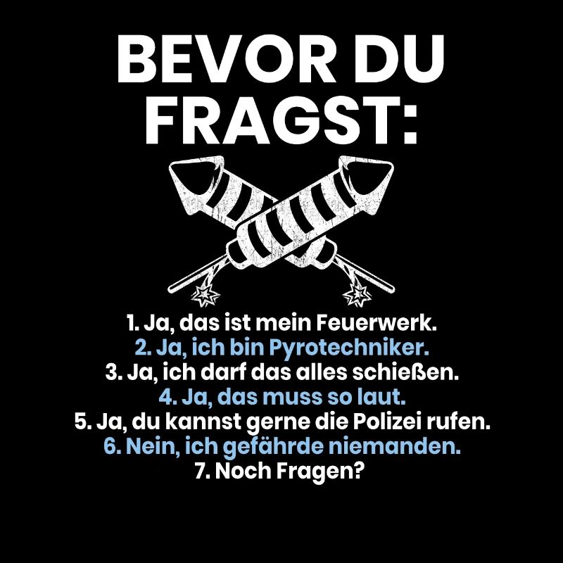 Bevor Du Fragst Feuerwerk Silvester Pyrotechniker
