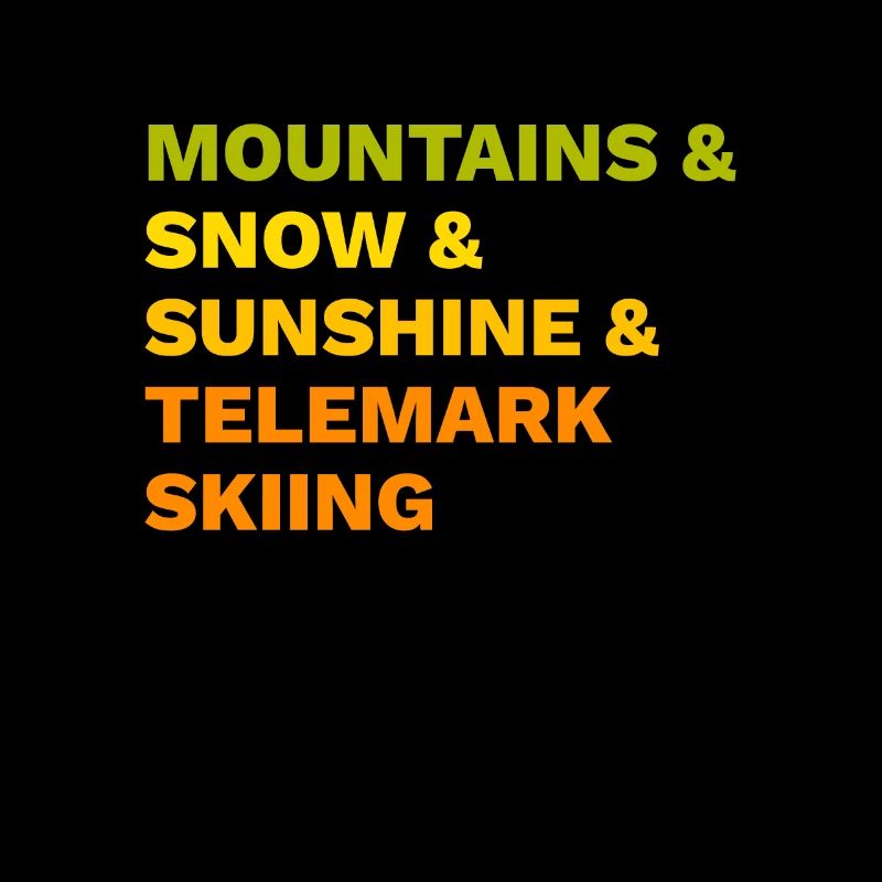 Telemark Ski Mountains Snow