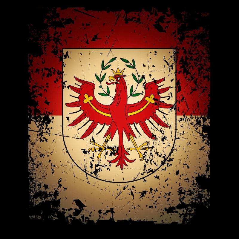 Tyrol Retro Blason Drapeau Drapeau Bua Madl tyrolien