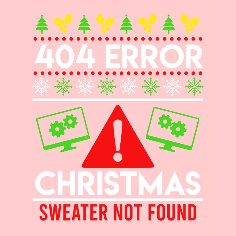 Anti Noël Ugly Christmas 404 Error