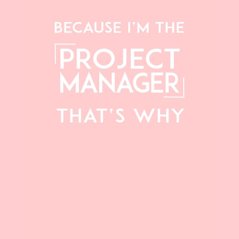 Because I’m the Project Manager Chef de projet