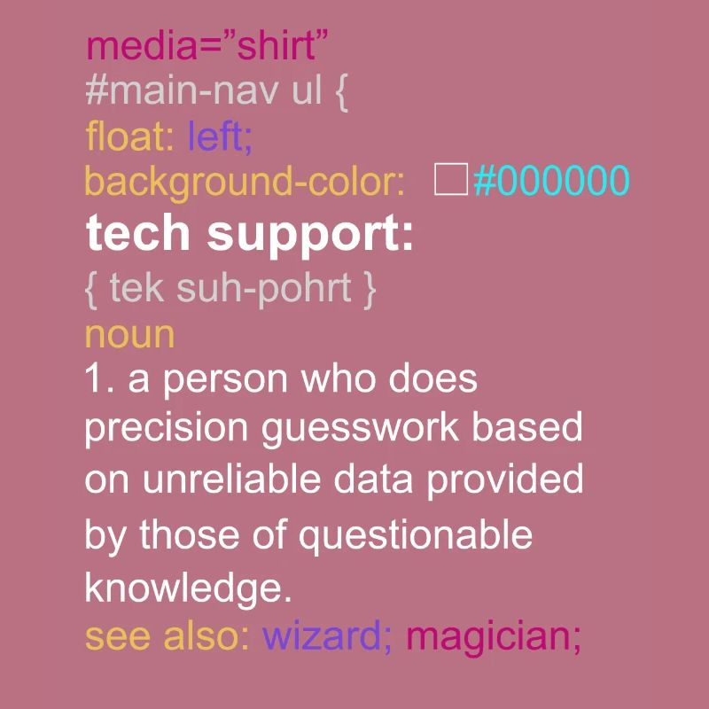 Tech support html coding gift coder