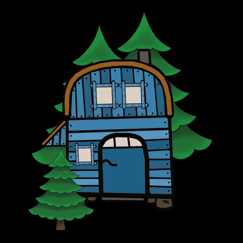Freak Nature Lovers Construction Trailer Camping House Cabin