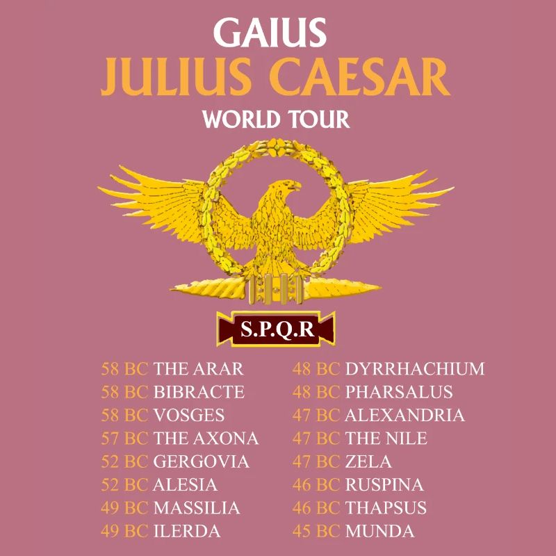 Gaius Julius Caesar World Tour, Ancient Romans
