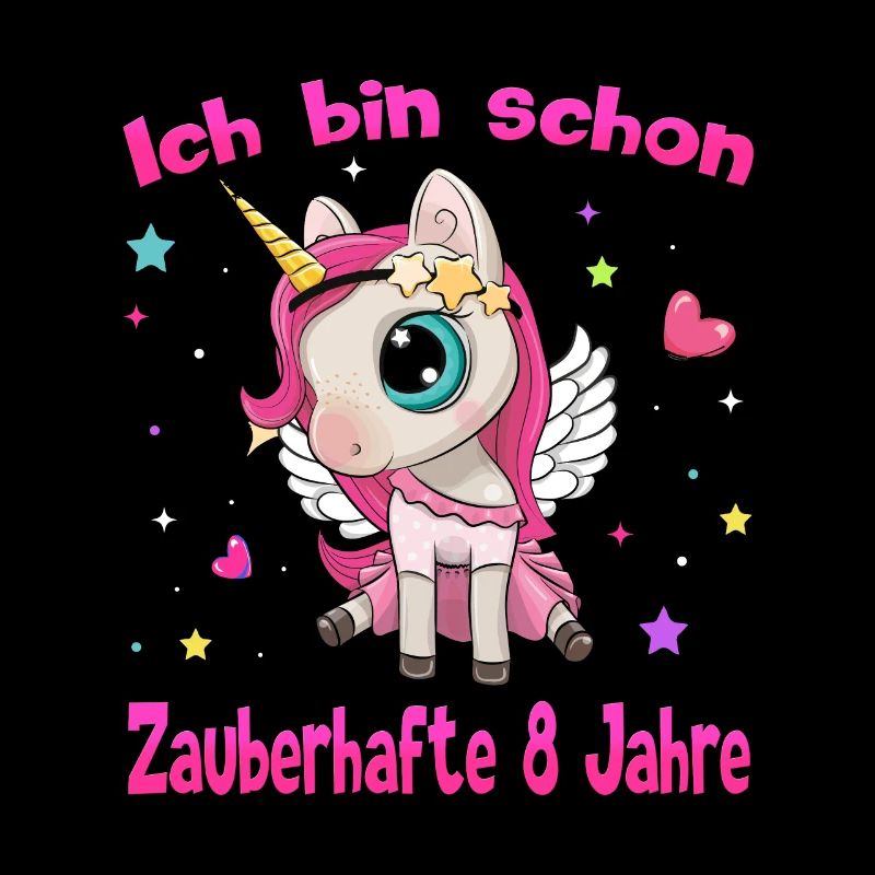Einhorn 8 Geburtstag Mädchen 8 Jahre