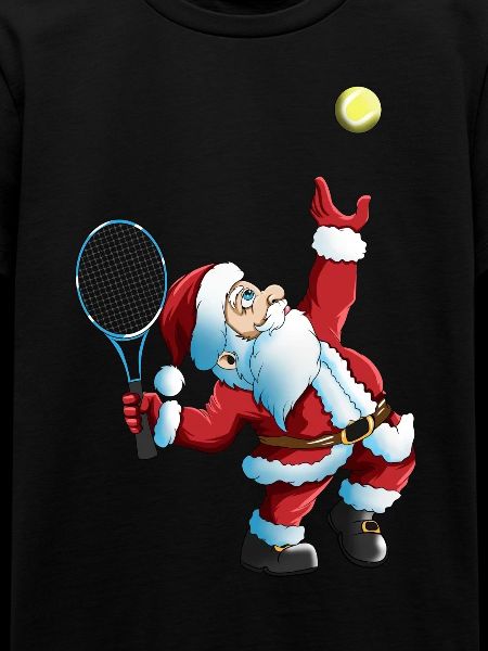 Jultomten Tennis Spel Tennis Racket Xmas