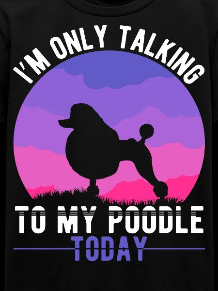 Pudel Mamma Hund Introvert Pudel Mamma