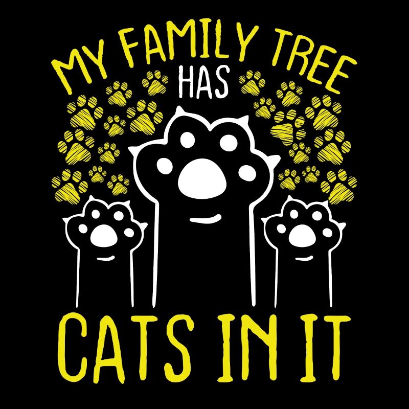 L’arbre généalogique du propriétaire de chat a un chat dedans Drôle