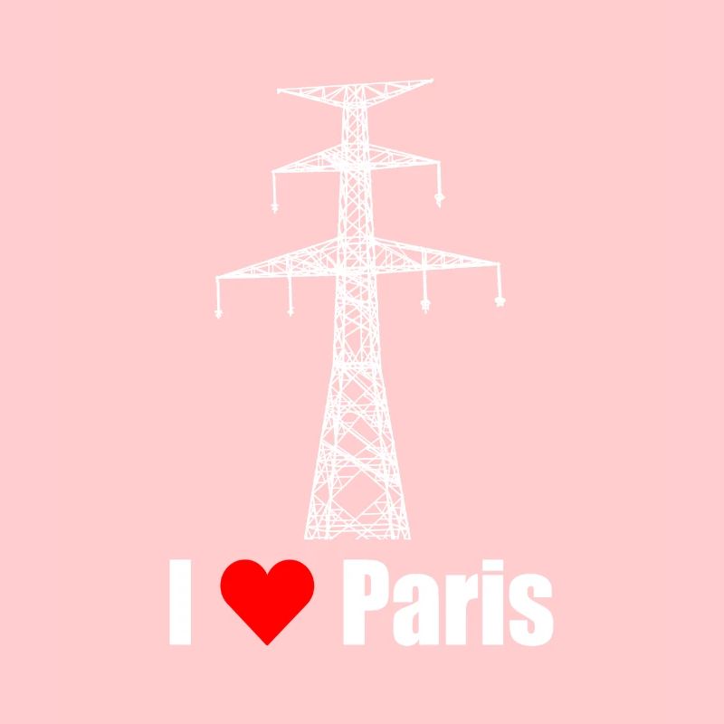 Paris Eiffelturm Strommast Elektriker Satire Liebe