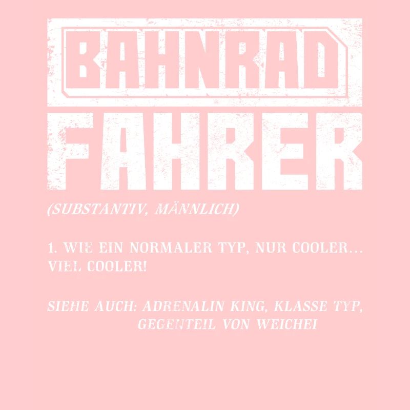 Bahnradfahrer Bahnrad Geschenk