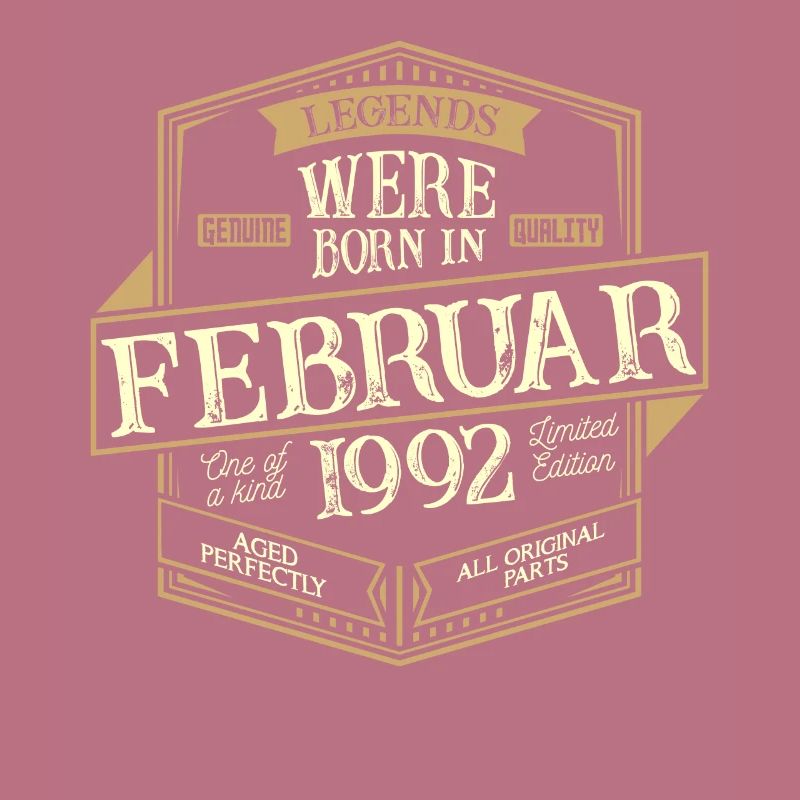 Februar 1992 Geburtstag Mann