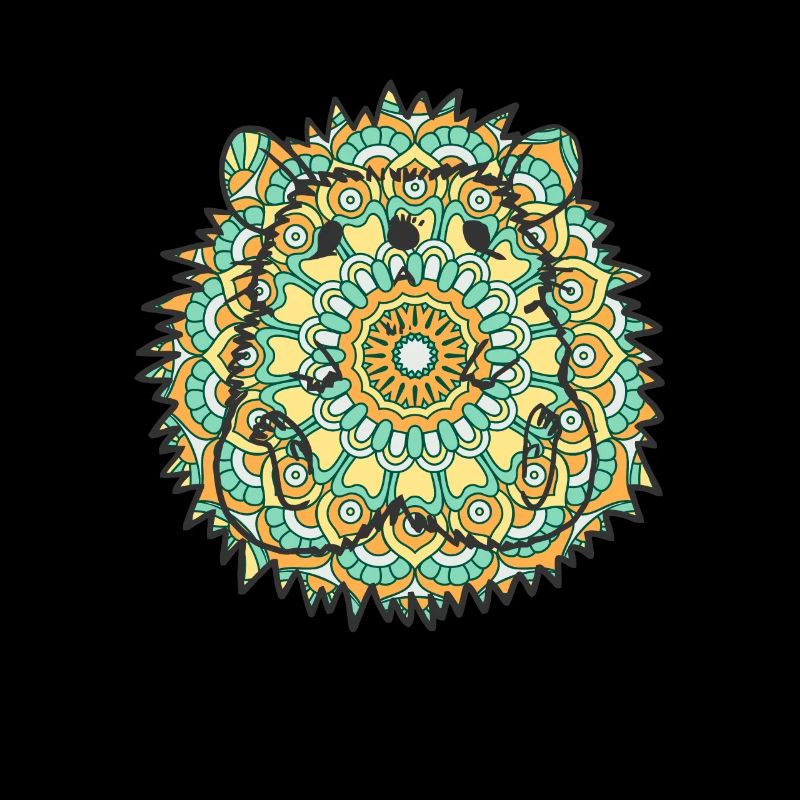Mandala Hedgehog Geometry Pattern