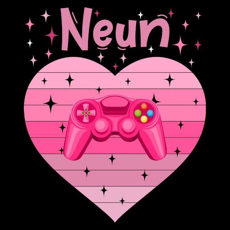 Mädchen Tochter 9. Geburstag Gaming Controller