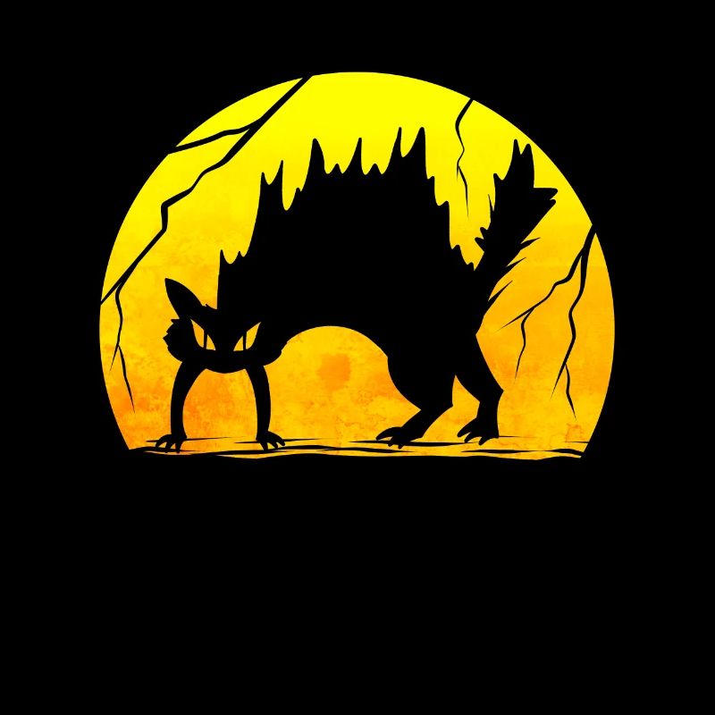 Scary Scared Black Cat Makes A Hump on Halloween