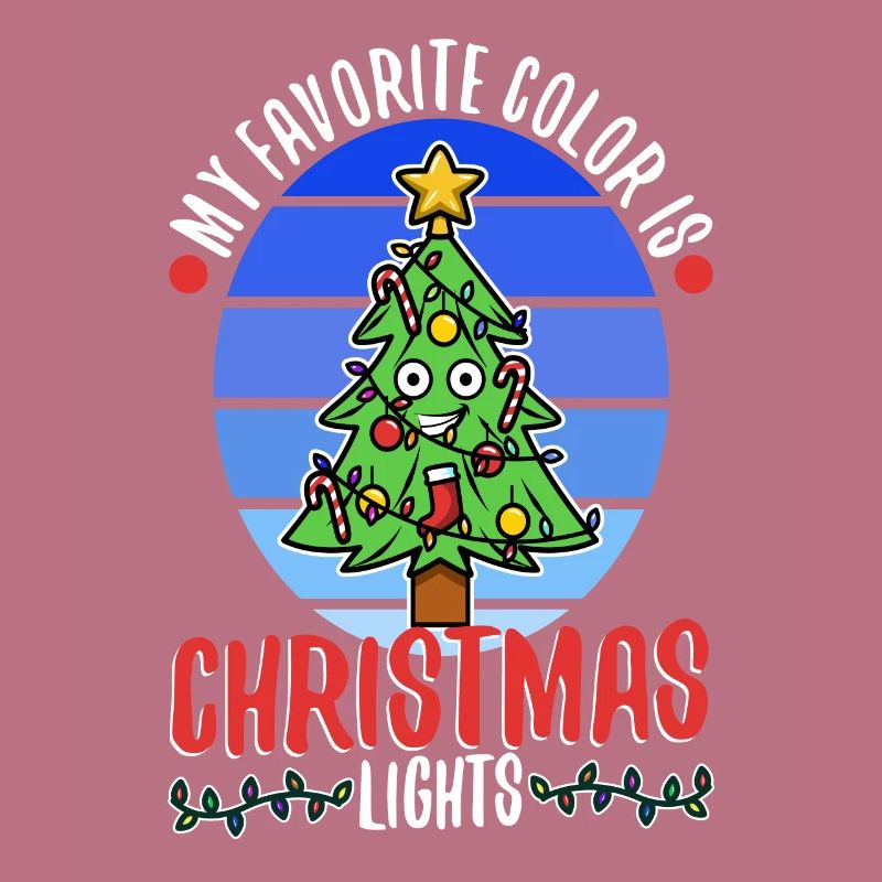 Ma couleur préférée est les lumières de Noël