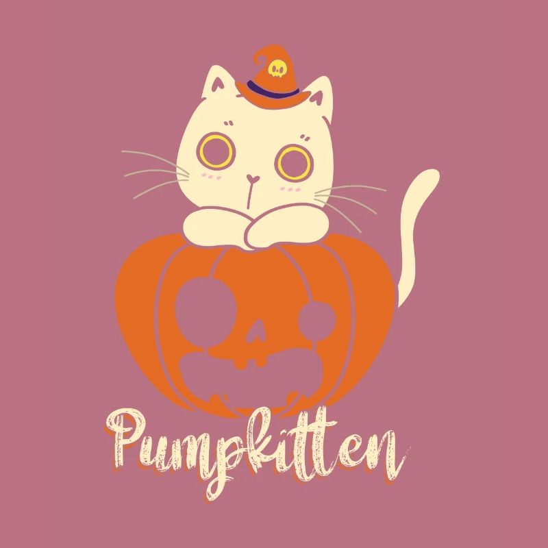 Pumpkitten Kürbis Süßes Oder Saures Katze