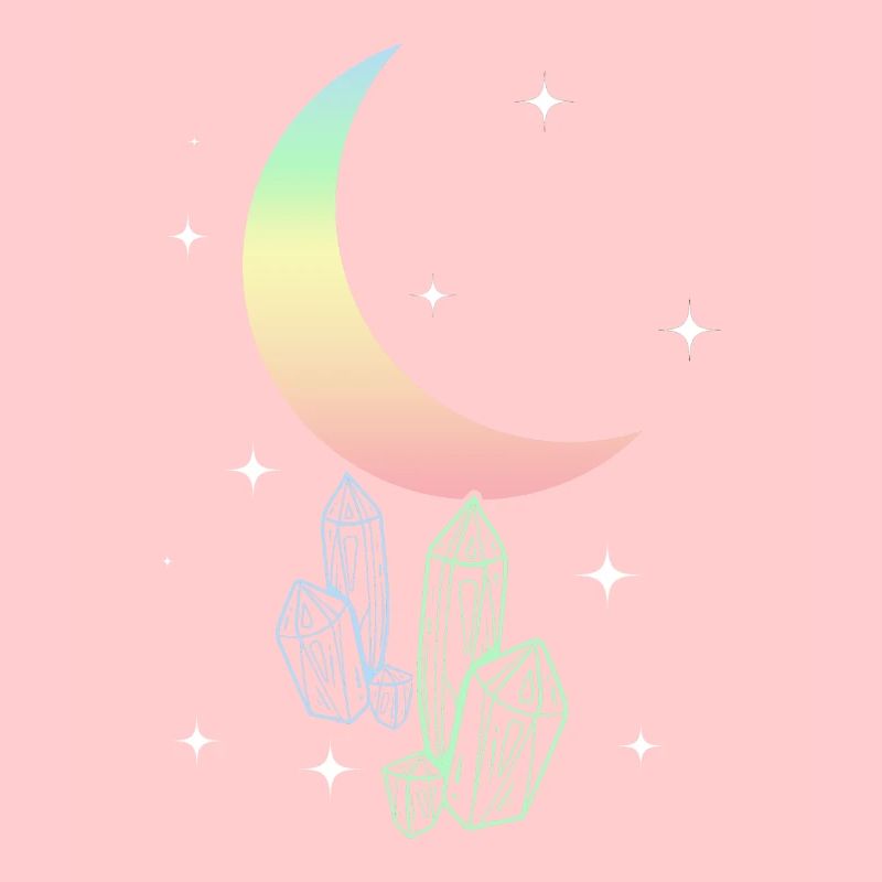 Pastel Goth Moon Esthétique Kawaii