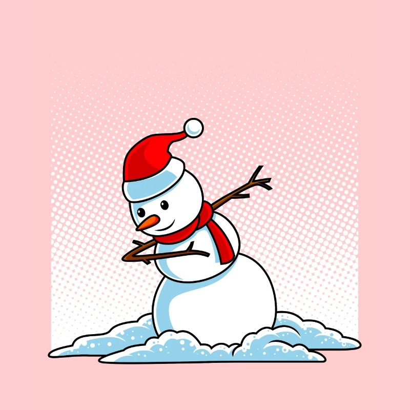 Dabbing Snowman