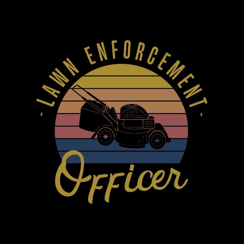Lawn Enforcement Officer Lawn Mower