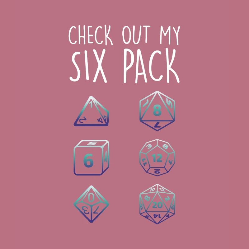 Découvrez My Six Pack Dice Dragon RPG Tabletop