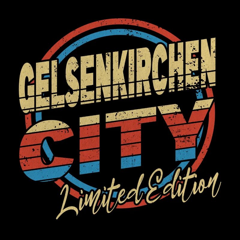 Gelsenkirchen Germany City Font 80s style
