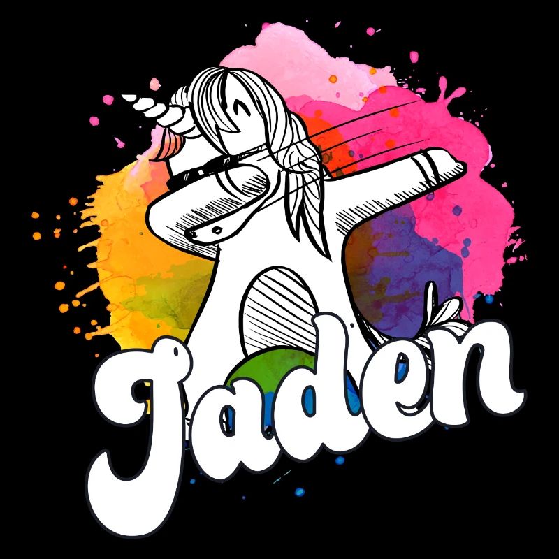 JADEN - Beau nom de garçon avec licorne cool