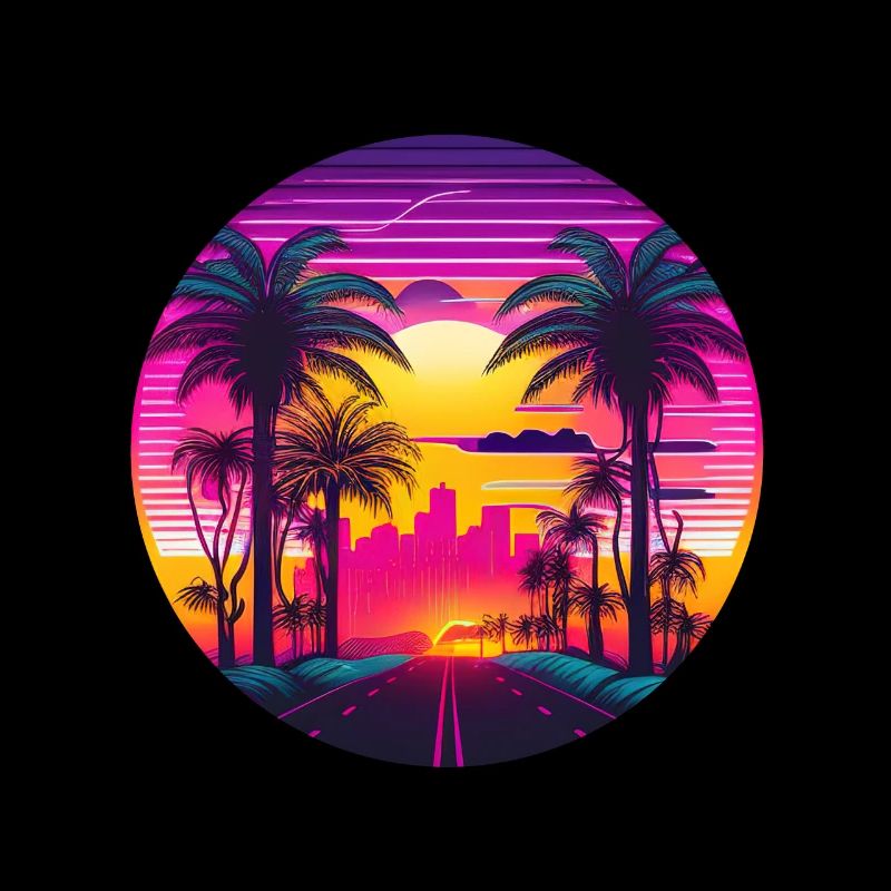 Retrowave Synthwave 80s Design