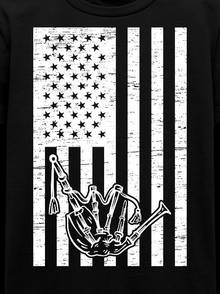 Bagpipe American Flag Bagpiper US Flag Bagpipe