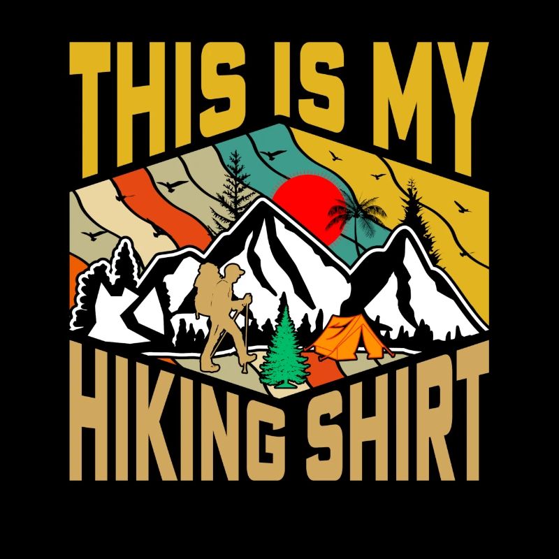 Das ist mein Wandershirt Nature Camping