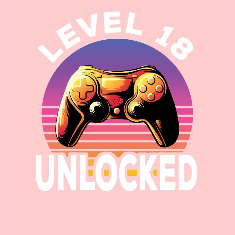 Level 18 Unlocked 18. Geburtstag